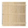Vuren Rhombus Tuinpoort 180x195 cm | Stalen frame met slotkast | Verstelbaar | 18x70 mm