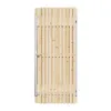 Vuren Rhombus Tuinpoort 80x195 cm | Stalen frame met slotkast | Verstelbaar | 18x70 mm