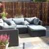 Bamboe Tuinscherm XL | Black | 180x180 cm