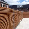 Tuinscherm Horizontaal Bangkirai Rhombus 51 planks 180x180 cm BxH | Geschaafd