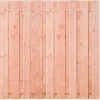 Tuinscherm Douglas 19 planks 180x180 cm BxH | Fijnbezaagd | Verticaal | Recht