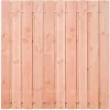 Tuinscherm Douglas 21 planks 180x180 cm BxH | Fijnbezaagd | Verticaal | Recht