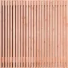 Tuinscherm Douglas Rhombus open | 51 planks 180x180 cm BxH | Geschaafd | Verticaal | Recht