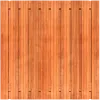 Tuinscherm Hardhout 21 planks 180x180 cm BxH | Geschaafd | Verticaal | Recht