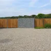 Aflopend Tuinscherm Grenen 23 planks 180x180/90 cm BxH | Geschaafd | Verticaal | Rechts naar Links