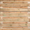 Tuinscherm Horizontaal Grenen Schaaldelen planks 180x180 cm BxH | Schorsvrij schaaldelen