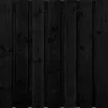 Tuinscherm Zwart XL Douglas 15 planks 180x180 cm BxH | Fijnbezaagd | Verticaal | Recht