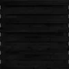 Tuinscherm Horizontaal Zwart Grenen 17 planks 180x180 cm BxH | Geschaafd