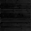 Tuinscherm Horizontaal Zwart Douglas XL 15 planks 180x180 cm BxH | Fijnbezaagd
