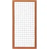 Hardhout Gaas Trellis met Betonijzer | 90x180cm | Maas 7,5x7,5 cm