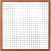 Hardhout Gaas Trellis met Betonijzer | 180x180cm | Maas 7,5x7,5 cm