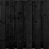 Tuinscherm Zwart Douglas XL 13 planks | Fijnbezaagd | Verticaal | Recht