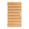 Keruing Horizontale Tuinpoort 100x180 cm | 16x145 mm | 19-planks model
