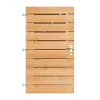 Keruing Horizontale Tuinpoort 100x180 cm | 16x145 mm | 21-planks model