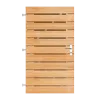 Keruing Horizontale Tuinpoort 100x180 cm | 16x145 mm | 23-planks model