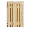 Grenen Tuinpoort 120x195 cm | Stalen frame met slotkast | Verstelbaar | 17x140 mm