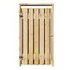 Grenen Tuinpoort 100x180 cm | Stalen frame met slotkast | Verstelbaar | 16x140 mm