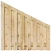 Aflopend Tuinscherm Grenen 17 planks 180x180/90 cm BxH | Geschaafd | Verticaal | Links naar rechts