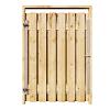 Grenen Tuinpoort 130x180 cm | Stalen frame met slotkast | Verstelbaar | 16x140 mm