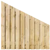 Aflopend Tuinscherm Grenen 21 planks 180x180/90 cm BxH | Geschaafd | Verticaal | Links naar Rechts