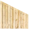 Aflopend Tuinscherm Grenen 23 planks 180x180/90 cm BxH | Geschaafd | Verticaal | Links naar Rechts