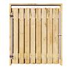 Grenen Tuinpoort 160x195 cm | Stalen frame met slotkast | Verstelbaar | 17x140 mm