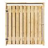 Grenen Tuinpoort 170x180 cm | Stalen frame met slotkast | Verstelbaar | 16x140 mm
