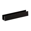 Aluminium Premium U-lijst Black