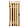 Grenen Tuinpoort 80x180 cm | Stalen frame met slotkast | Verstelbaar | 16x140 mm