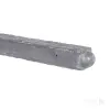 Betonpaal Bol Granietmotief Stampgrijs 10x10x275cm tussen sponning 74cm met lichtleiding
