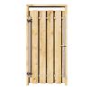 Grenen Tuinpoort 90x180 cm | Stalen frame met slotkast | Verstelbaar | 16x140 mm