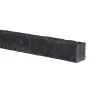 Paal t.b.v. Betonschutting Antraciet met Vlakke kop 12x12x275 cm | sponning 180 cm