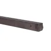 Hout-Beton schuttingpaal Bruin met Diamant kop 9x9x275 cm | sponning 37 cm