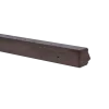Betonpaal punt Hardhoutlook Bruin 9x9x275cm eind sponning 37cm