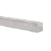 Betonpaal Vlak Granietmotief wit 10x10x275cm eind sponning 74cm met lichtleiding