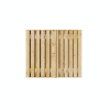 Grenen Dubbele Poort 210x195 cm | 2x Stalen frame 100cm + 110cm met slotkast | Verstelbaar