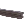 Betonschuttingpaal Bruin 13x13x365cm tussensp. 288cm
