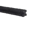 Betonschuttingpaal Granietmotief Antraciet 12x12x275cm 3-Sponning 180cm