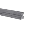 Betonschuttingpaal Stampgrijs 13x13x365cm tussensp. 288cm
