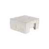 Paalmutst beton granietmotief t.b.v. tussenpaal wit 11.5x11.5cm