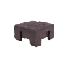 Paalmutst beton Granietmotief t.b.v. 3-sponnerpaal Bruin 12x12cm
