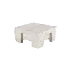 Paalmutst beton Granietmotief t.b.v. hoek paal wit 12x12cm