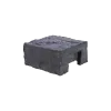 Paalmutst beton Granietmotief t.b.v. eindpaal Antraciet 12x12cm granietmotief