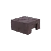 Paalmutst beton Granietmotief t.b.v. eindpaal Bruin 12x12cm