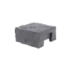 Paalmutst beton Granietmotief t.b.v. eindpaal Stampgrijs 12x12cm