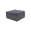 Paalmutst beton Granietmotief zonder uitsparing Antraciet 12x12cm
