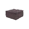 Paalmutst beton Granietmotief zonder uitsparing Bruin 12x12cm