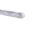 Betonpaal Punt granietmotief Wit 10x10x275cm eind sponning 74cm met diamantkop