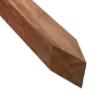 Hardhout Tuinpaal 68x68x4000 geschaafd | glad