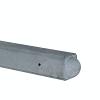 Betonpaal Bol Glad Stampgrijs 10x10x275cm tussen sponning 37cm met lichtleiding